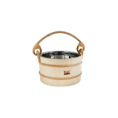 Sawo 341M dřevěné vědro s uchem a vložkou z nerezové oceli 3l osika – Zboží Dáma