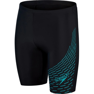 Speedo Бански гащета Speedo Men's Medley Logo Jam Swim Shorts - Black/Green
