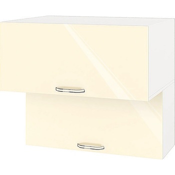 ИРИМ Горен кухненски шкаф Сити БФ-Бежово гланц-05-107 80 см