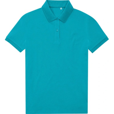 B&C My Eco Polo 65/35 women modrá pop turquoise