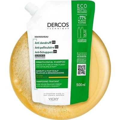 Vichy Dercos Anti Dandruff Dry šampón náplň 500 ml