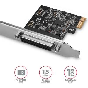 AXAGON PCEA-P1N 1 PCI-Express карта с 1 паралелен порт и 1 лента (PCEA-P1N)