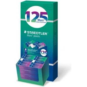 STAEDTLER Гума за дисплей, STAEDTLER „Mars Plastic 526, 125 години, синьо-зелено-лилаво 52650MCA4 (52650MCA4)