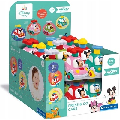 CLEMENTONI BABY Autíčko Press & Go Myška Minnie