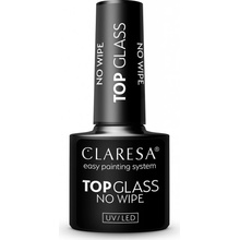 Claresa UV/LED Top Glass No Wipe vrchní gelový lak pro ochranu a lesk bez výpotku 5 g