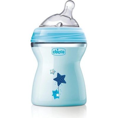 Chicco fľaša dojčenská Natural Feeling chlapec modrá 250 ml