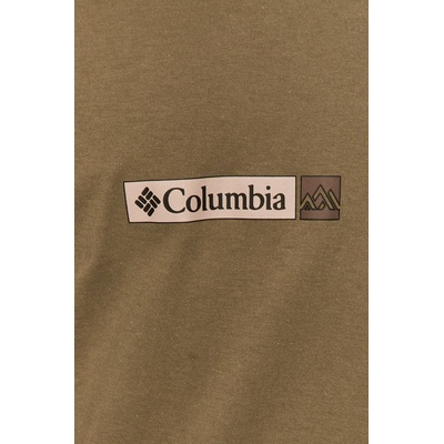 Columbia Памучна тениска Columbia Rapid Ridge Back Graphic в зелено с принт 1934824 (1934824)