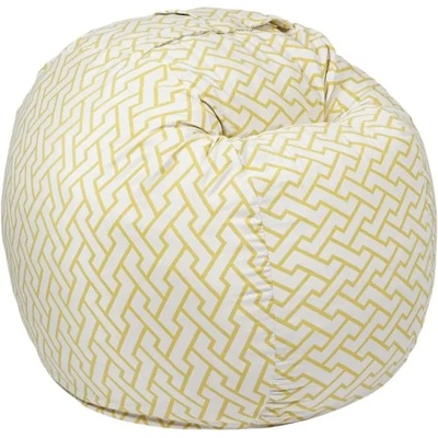 Pufrelax Барбарон 400л. Matusalem, Zappity Yellow, Перящ се калъф, Подходящ за деца, Пълнеж с микс от мемори пяна и дунапрен, Гама Premium