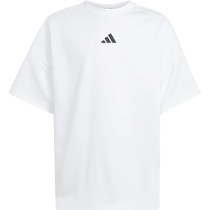 Adidas Детска тениска adidas Kid's Future Icons Oversized Tee T-shirt - White / Black - размер 140 (EU) (704-6096-0313)
