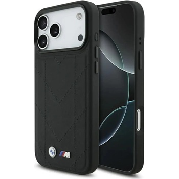 BMW M Quilted Logo MagSafe Case за iPhone 17 Pro Max - черен