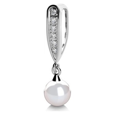 Couple Elegantní přívěsek Julia bílé zlato s perlou a zirkony 4575081 0 0 91