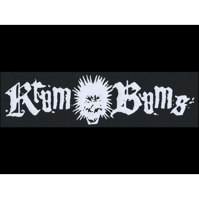 Zádovka KRUM BUMS nápis