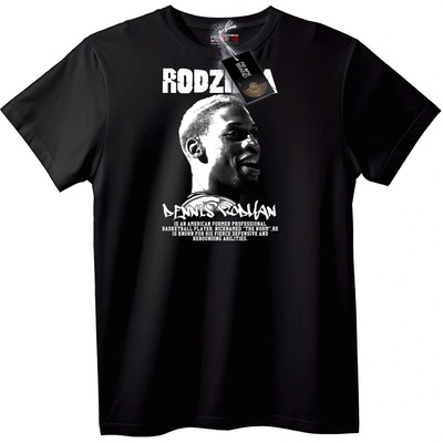 Тениска Денис Родман 'Rodz' - 6XL, White