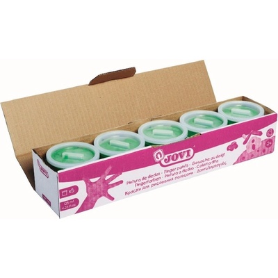 Jovi Prstové farby školská sada, 5 x 125 ml