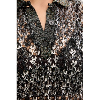 Missoni Тениска с яка Missoni дамска в кафяво (DS25WN0B.BR012H)