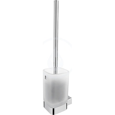 Nimco Kibo WC štětka nástěnná s držákem, matné sklo/chrom Ki 14094CN-26