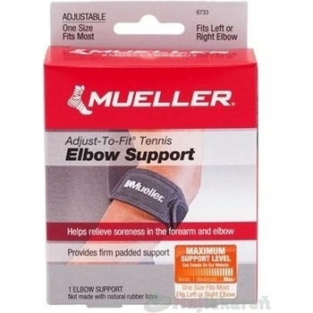 Mueller Adjust-to-fit tennis elbow support prúžok na tenisový lakeť s gélovým vankúšikom
