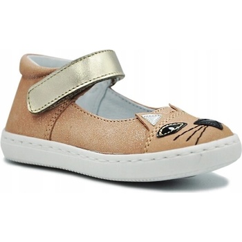 Mido baleríny pre dievčatá s mačiatkom trblietky kožené