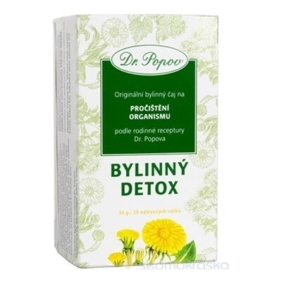 Dr. Popov Bylinný čaj detox 20 x 1,5 g