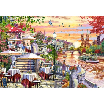 Image 1 of Castorland - Puzzle Romantic city sunset - 1 000 piese