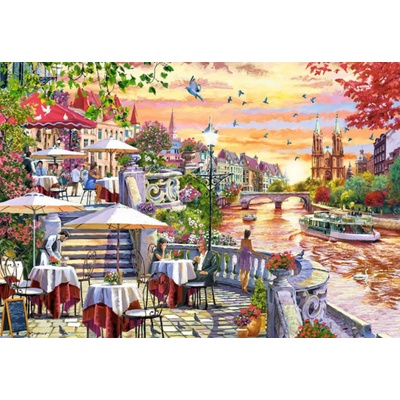 Castorland - Puzzle Romantic city sunset - 1 000 piese