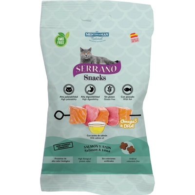 Serrano Snack Cat Omega 3 DHA Salmon 50 g