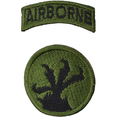 NAVYS Nášivka 17th AIRBORNE DIVISON - OLIV