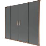 Mexen Velar L Duo параван за вана 2-крилен плъзгащ се 170 x 150 см, графит, розово злато - 896-170-003-42-60 (896-170-003-42-60)