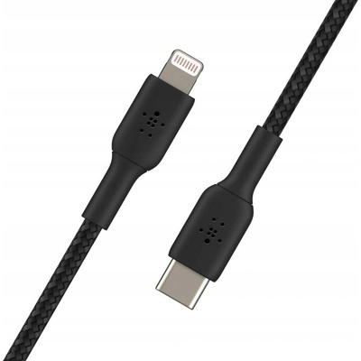 Belkin CAA004bt1MBK oplétaný USB-C - Lightning, 1m