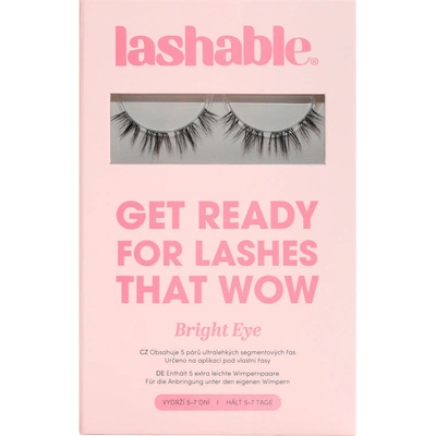 Lashable umělé trsové nalepovací řasy Bright Eye 9-14mm 5 párů