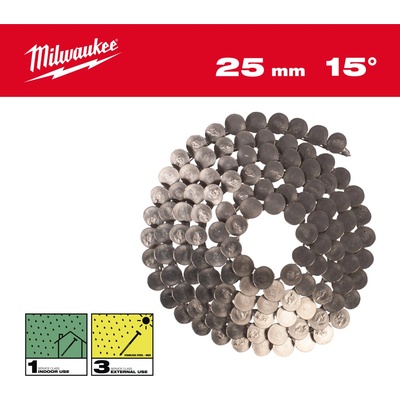 MILWAUKEE Hřebíky 15° prstencové 3,05x25 mm /RS/Inox-2160 4932499327