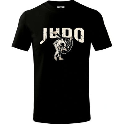 Judo v boji tričko detské čierna