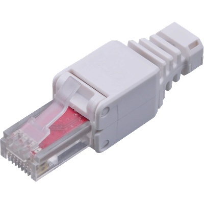 WaliSec Съединител Walisec - RJ45-6U-TL (RJ45, Cat6, екраниран, 8P8C, позлатен, без инструменти) (RJ45-6U-TL)