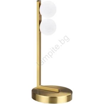Ideal Lux - LED Настолна лампа PING PONG 2xLED/3W/230V CRI 90 месинг (ID328300)