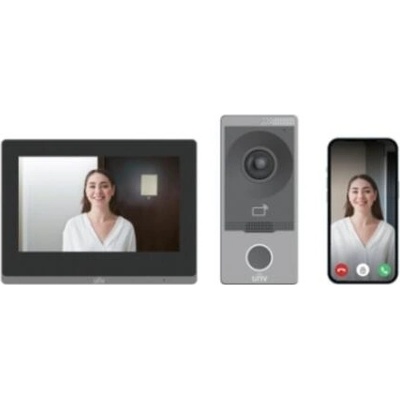 Uniview Комплект видеодомофони, unv kit 201s/372s (unv kit 201s/372s)