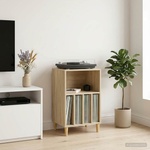 vidaXL Стойка за грамофон Дъб сонома 47 x 39, 5 x 74, 5 см (8012876)