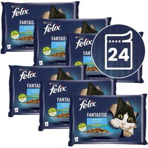 FELIX Капсули Felix Fantastic, вкусен избор от риба с зеленчуци в желе 24 x 85 г