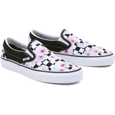 Vans UA Classic Slip-On HIBISCUS CHECK BLACK