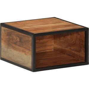 vidaXL Стенно нощно шкафче 35x35x20 см масивна акация (372751)