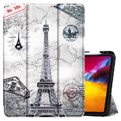 Калъф с място за Apple Pencil и функция заспиване за iPad Pro 11" (2020-2022) - Айфелова кула (75430)