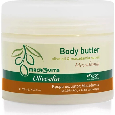Macrovita Olive-Elia Body butter macadamia - Olive-Elia Telové maslo s makadamovým olejom 200 ml