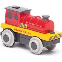 Bigjigs Rail Elektrická lokomotiva Červený silák
