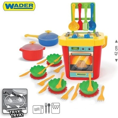 Wader Детска печка с аксесоари - 31 елемента (24150)