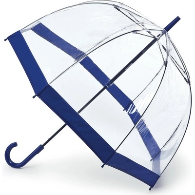 Fulton průhledný holový deštník Birdcage 1 Navy L041-7