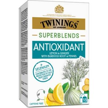 Twinnings Чай с лимон, джинджифил и корени от репей и фенел Antioxidant 36г