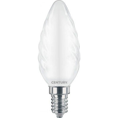 Century CEN INSTOR-061460 LED FILAMENT CANDLE kroucená SATÉN 6W E14 6000K 360d
