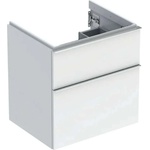 Geberit iCon - Шкаф за мивка 59x62x48 cm, 2 чекмеджета, гланцово бяло 502.303. 01.2 (502.303.01.2)