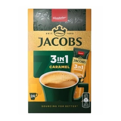 Jacobs Разтворимо кафе 3в1 Caramel 24х11, 2гр 24бр