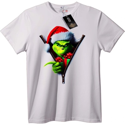 NOONEBRAND Тениска Grinch Коледен цип - 5XL, Black