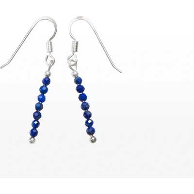 SVĚT KAMENŮ s.r.o. Stříbrné náušnice lapis fazetovaný 2 mm 00256674